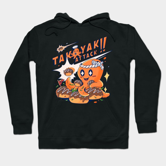 Takoyaki Attack Hoodie by MvdSwink